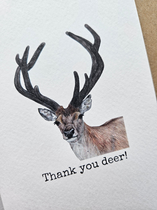 Thank you deer! Luxury Greetings Card