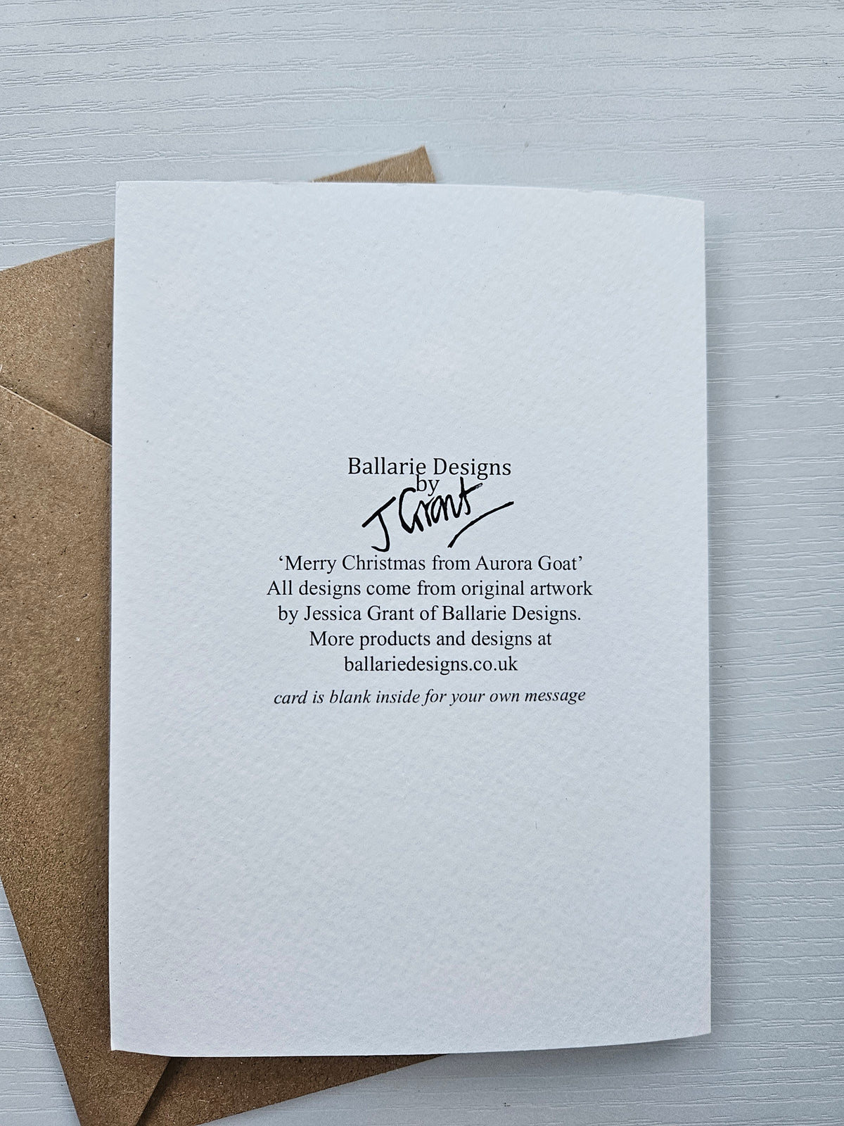Merry Christmas, Aurora the Goat - Luxury Christmas Card