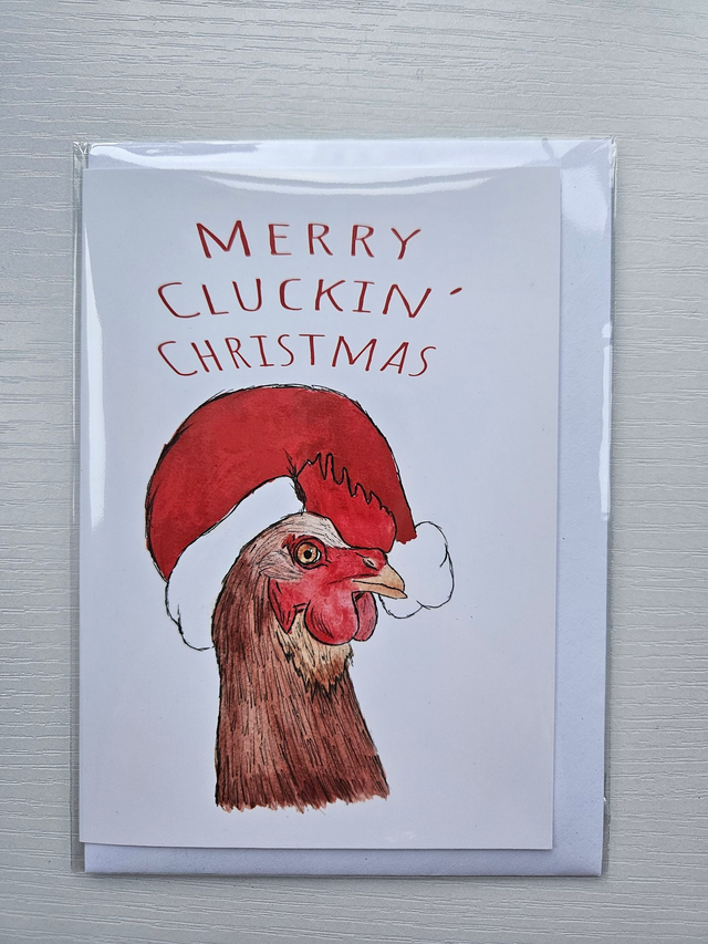Merry Clucking Christmas Cards(excess stock)