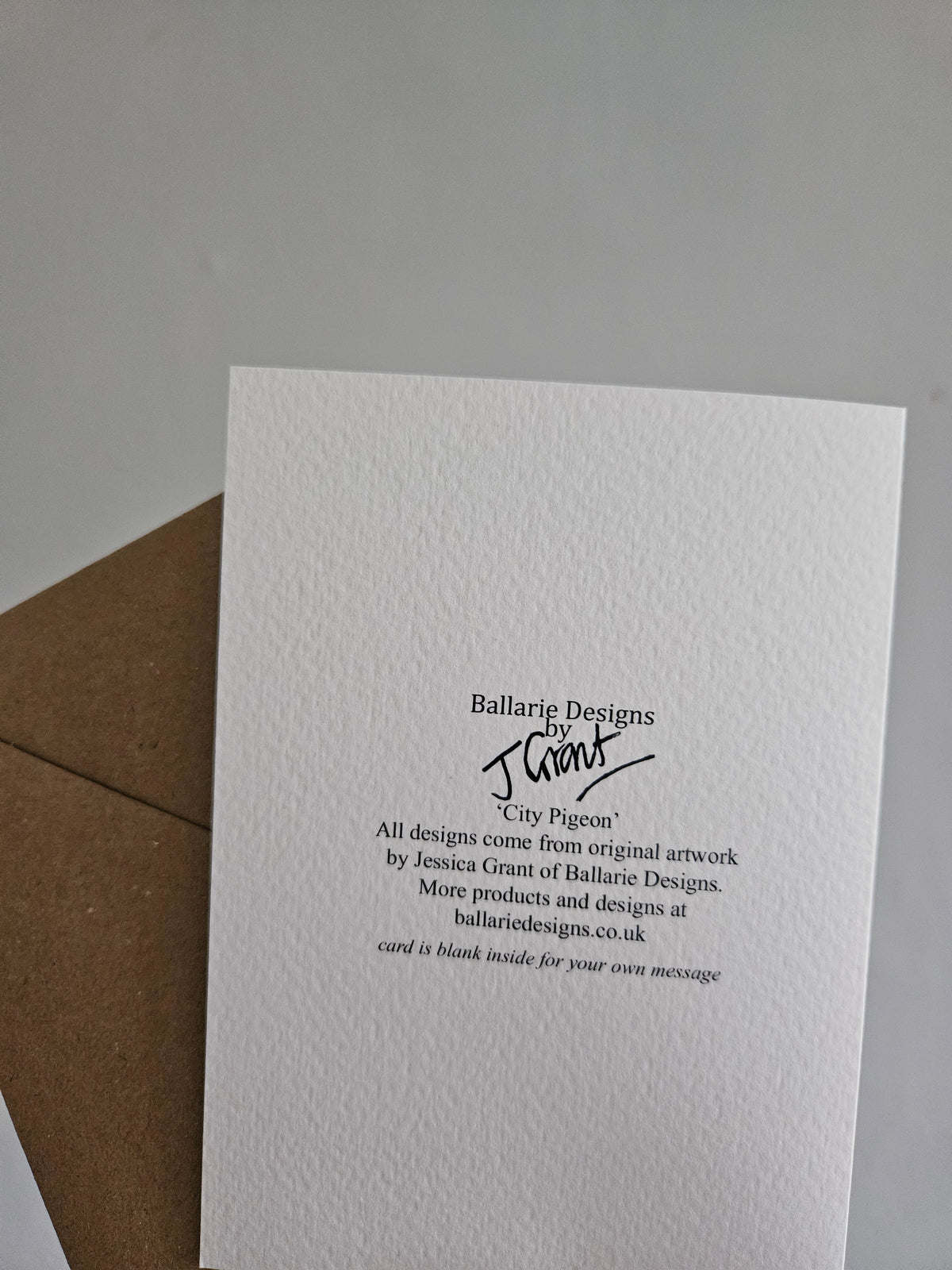 Glasgow City Pigeon- Luxury Greetings Card