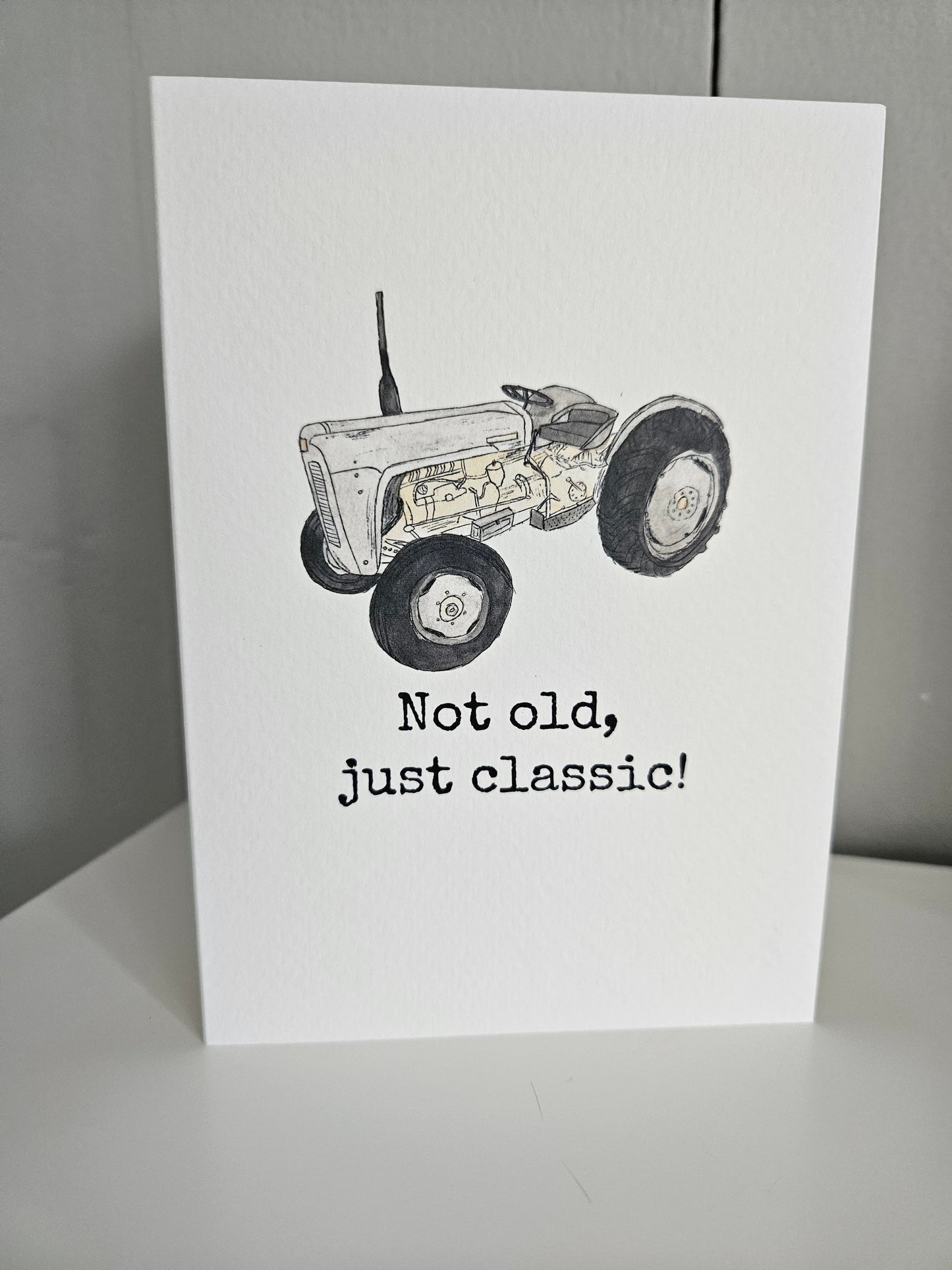 Not old, just classic! (Grey) - Luxury Greeting Card