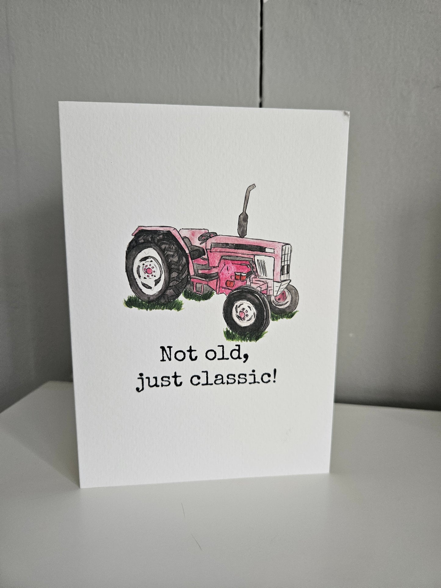 Not old, just Classic! (Pink) - Luxury Greeting Card