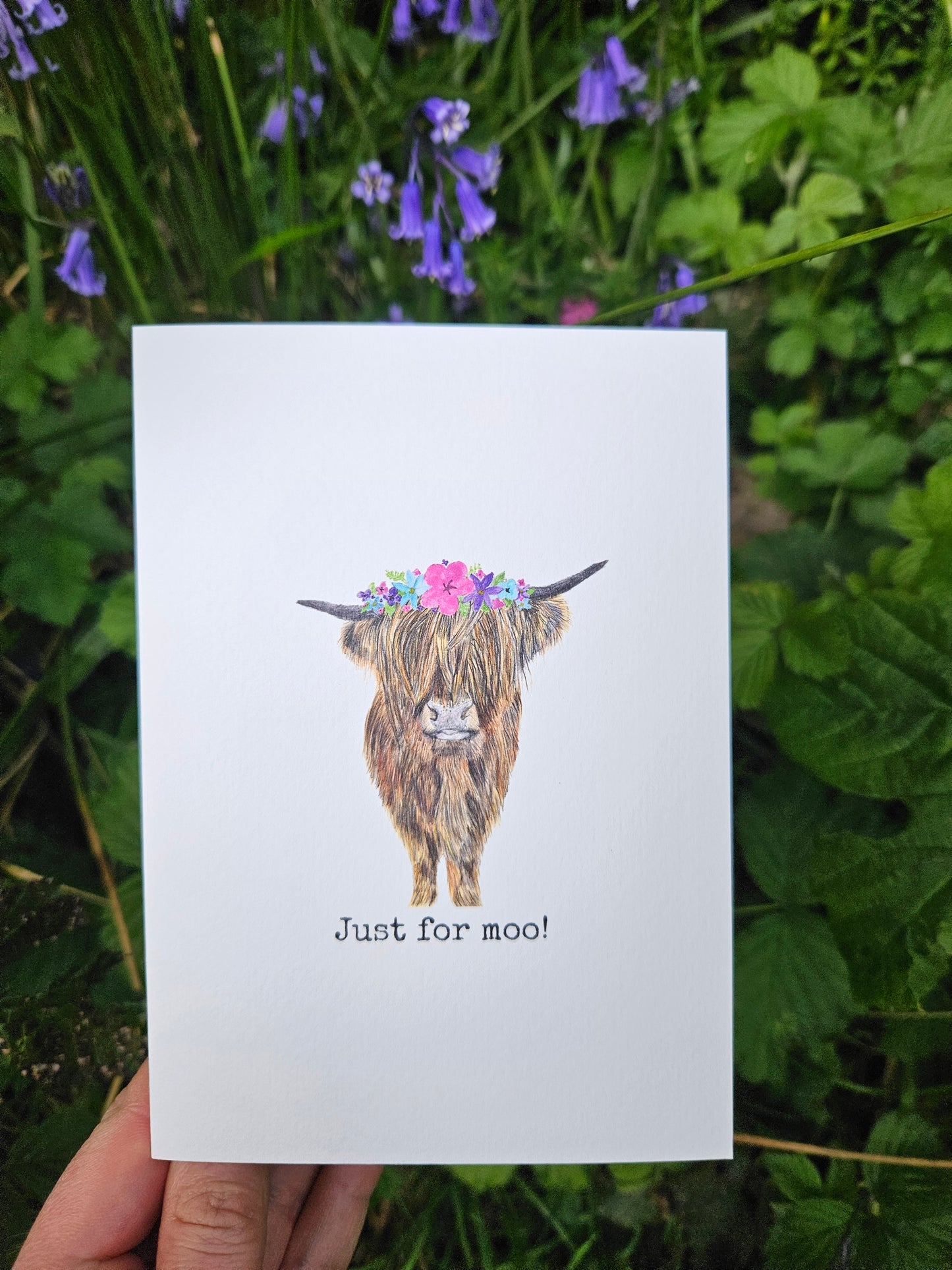 Just for moo! - Luxury Greetings Card