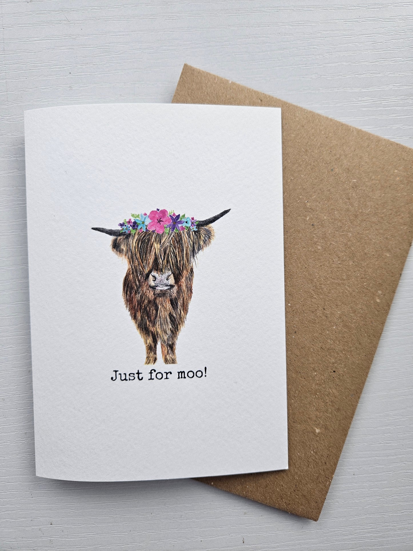 Just for moo! - Luxury Greetings Card