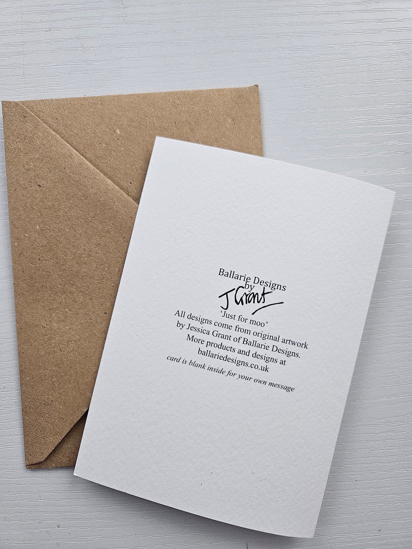 Just for moo! - Luxury Greetings Card