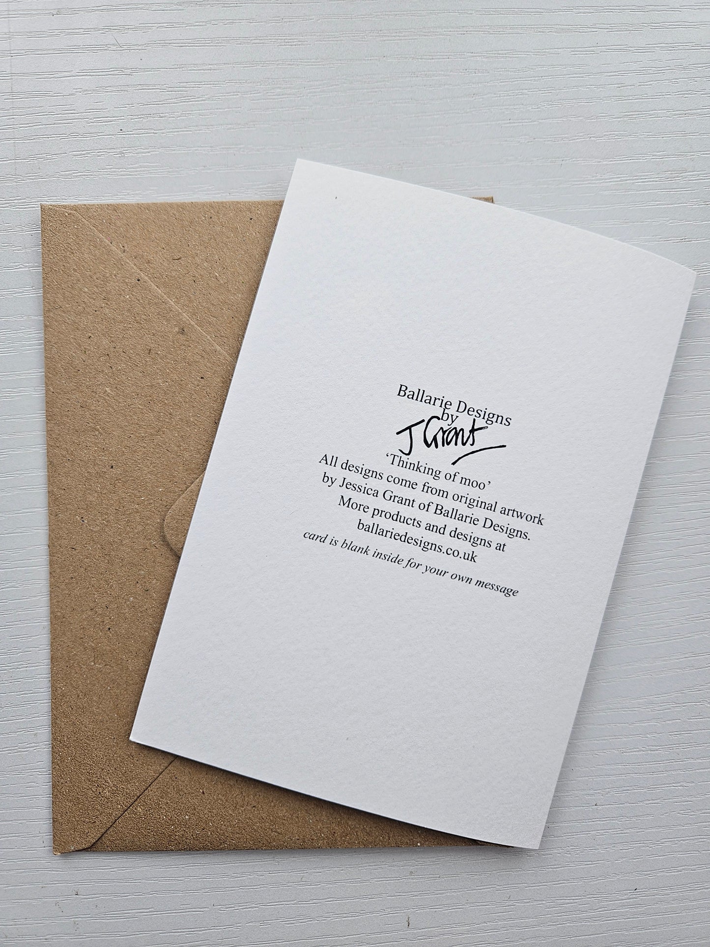 Thinking of moo - Luxury Greetings card