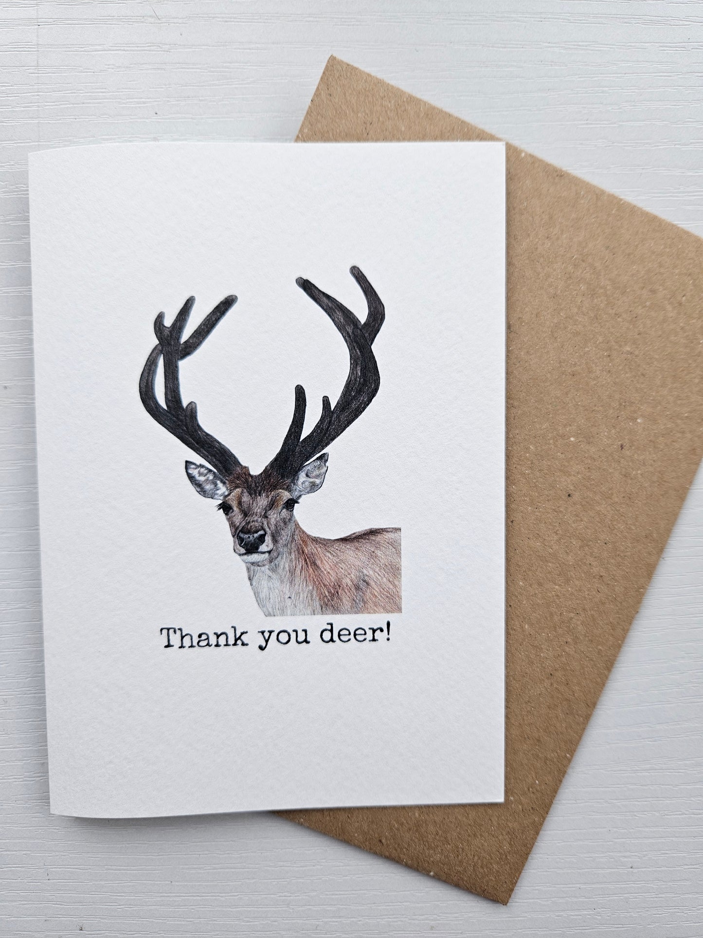 Thank you deer! Luxury Greetings Card