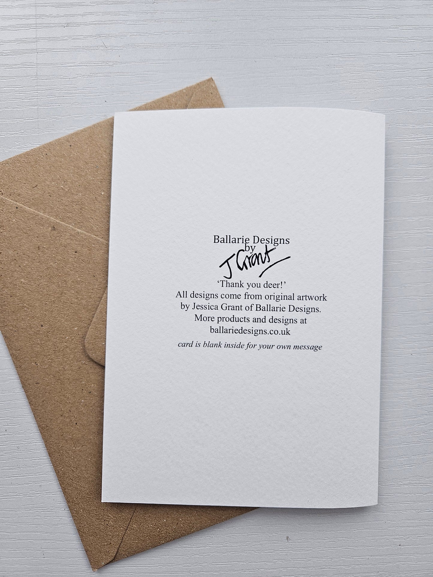 Thank you deer! Luxury Greetings Card