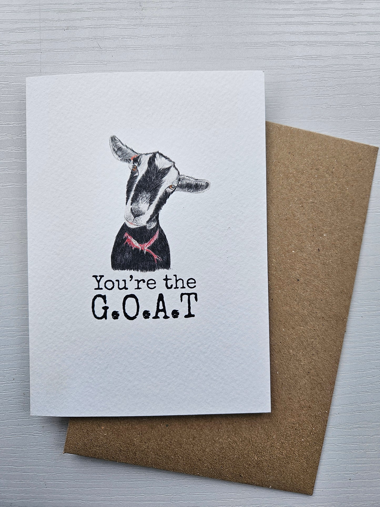 You're the G.O.A.T - Luxury Greeting Card