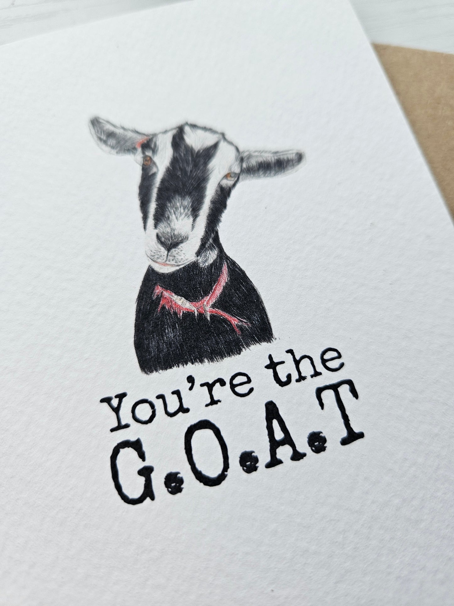 You're the G.O.A.T - Luxury Greeting Card