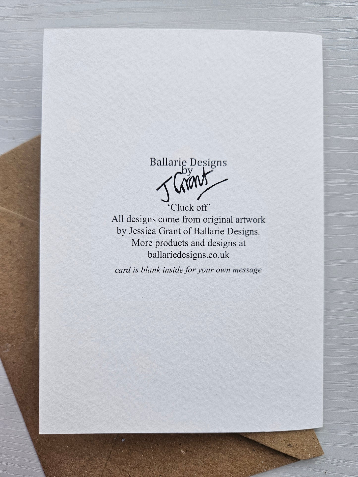 Cluck off! - Luxury Greeting Card