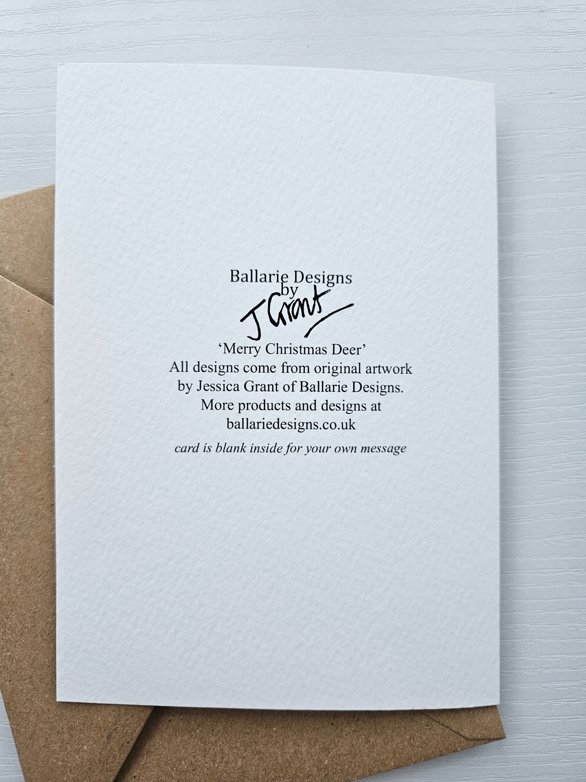 Merry Christmas Deer - Luxury Christmas Card