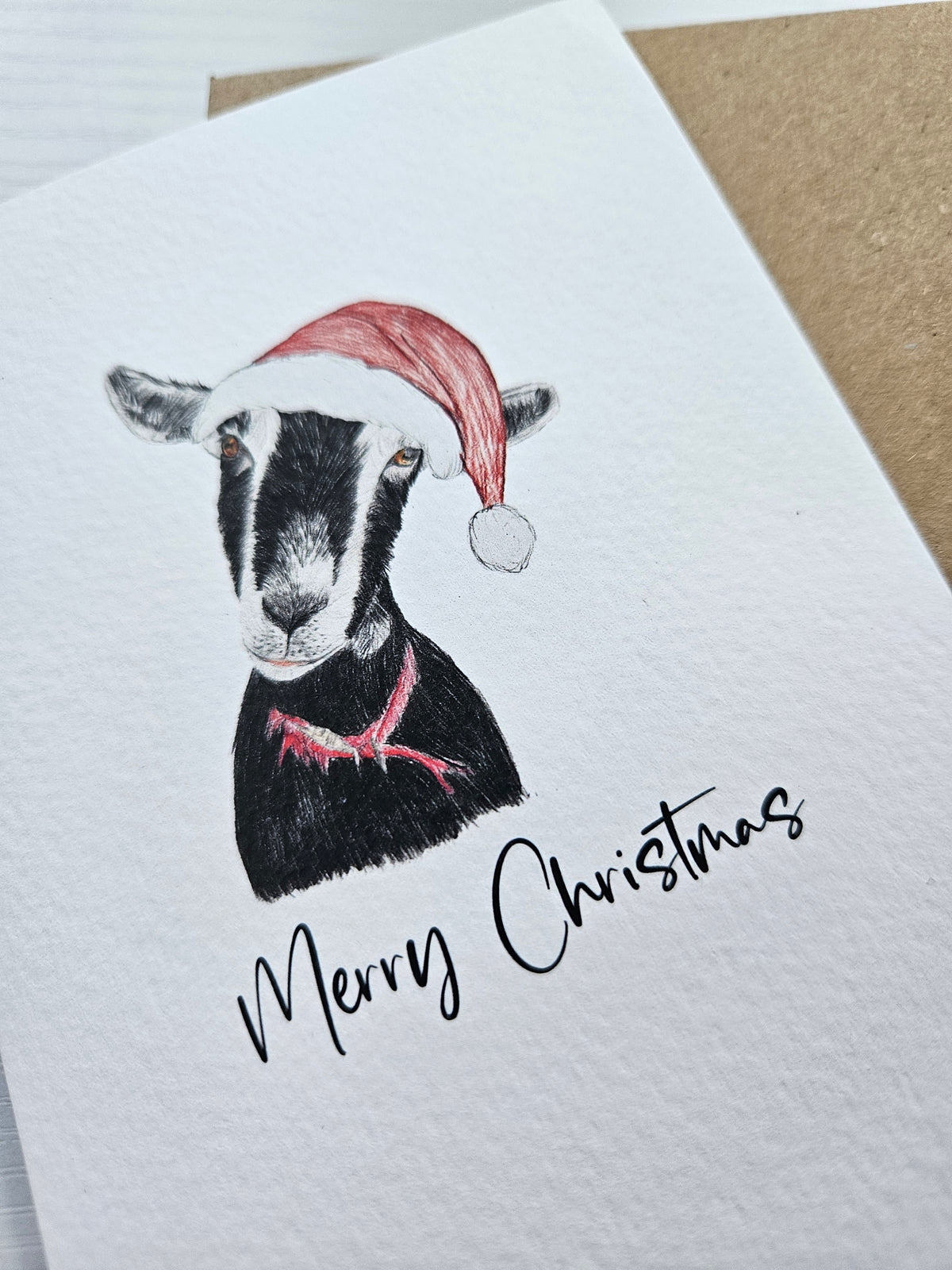 Merry Christmas, Aurora the Goat - Luxury Christmas Card