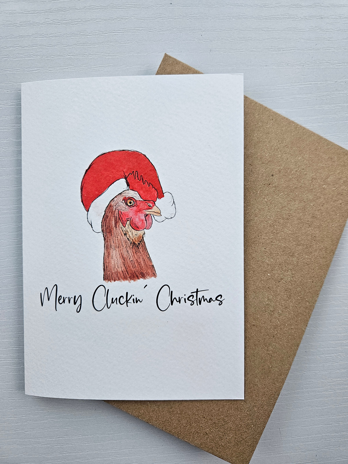 Merry Cluckin' Christmas -Luxury Christmas Card