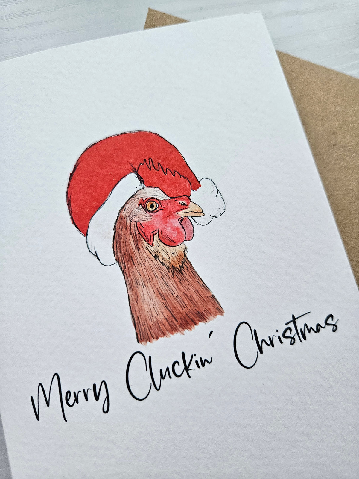 Merry Cluckin' Christmas -Luxury Christmas Card