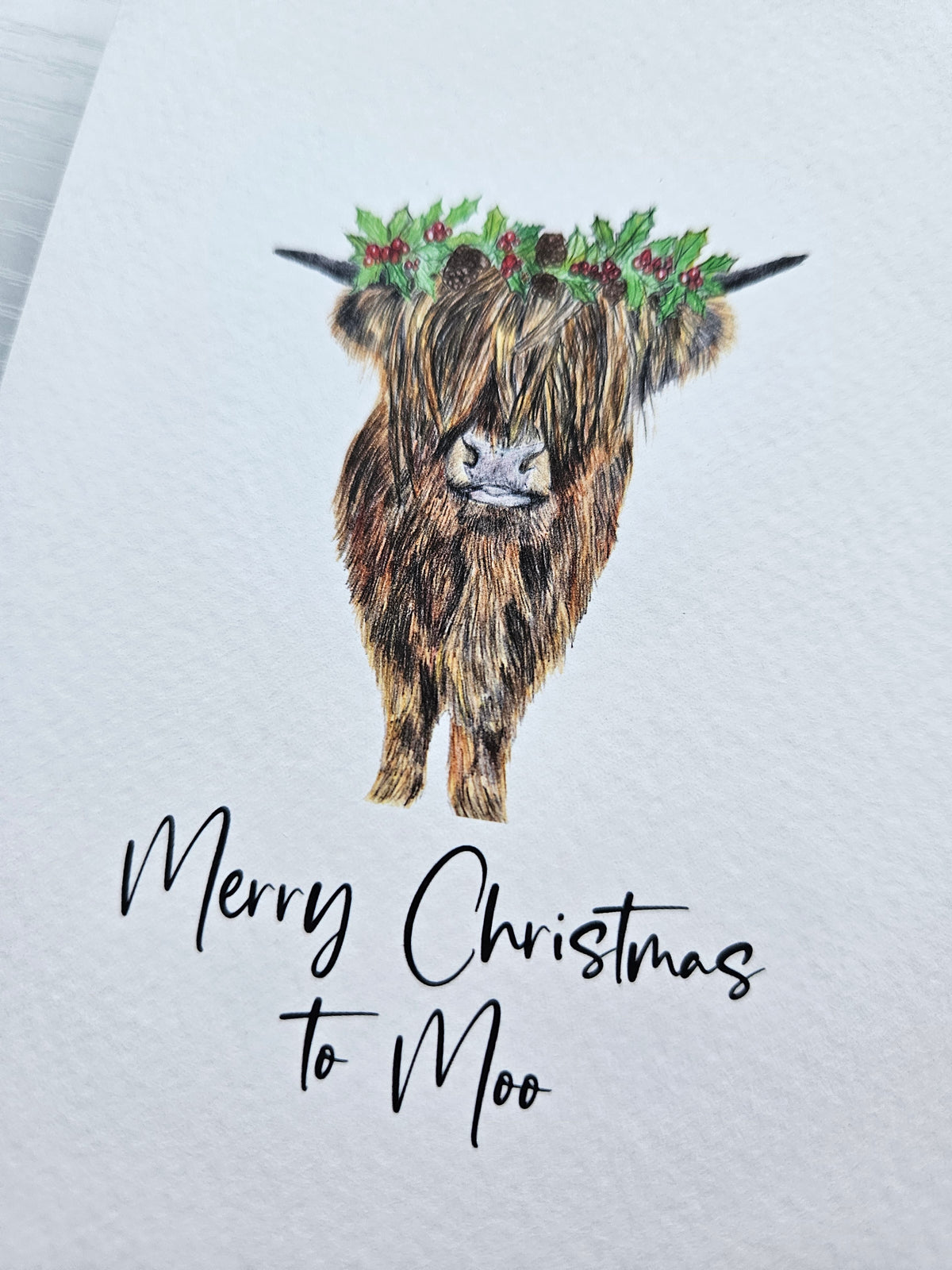 Merry Christmas to Moo - Luxury Christmas Card