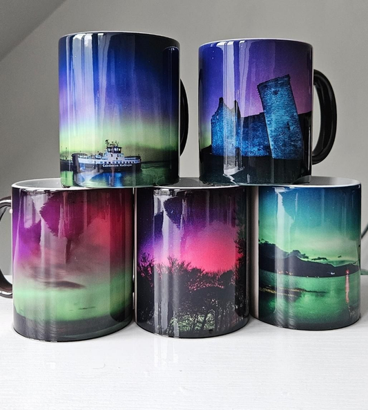 Colour changing Arran Aurora Mugs