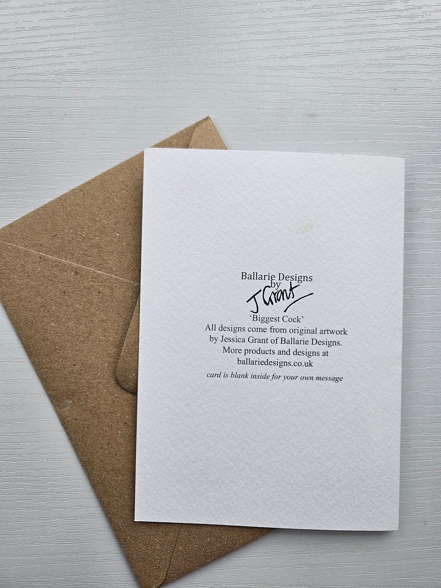 To the Biggest Cock I Know - Luxury Greeting Card