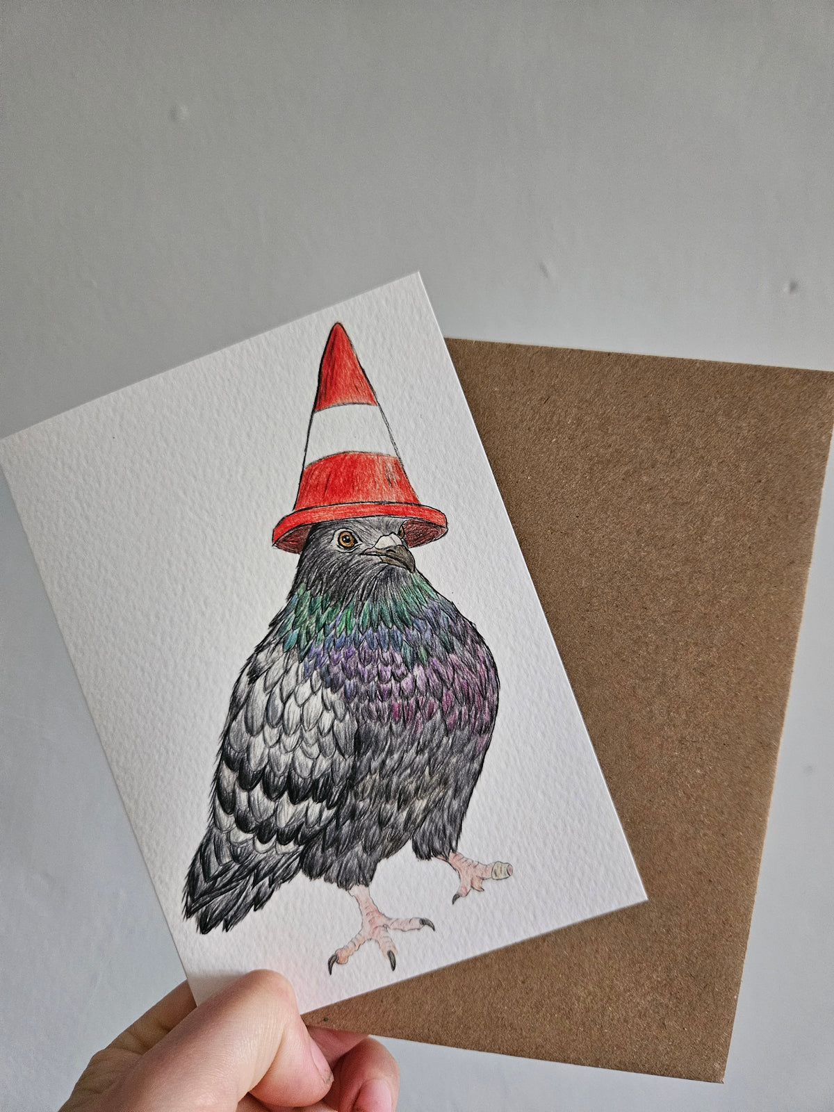 Glasgow City Pigeon- Luxury Greetings Card