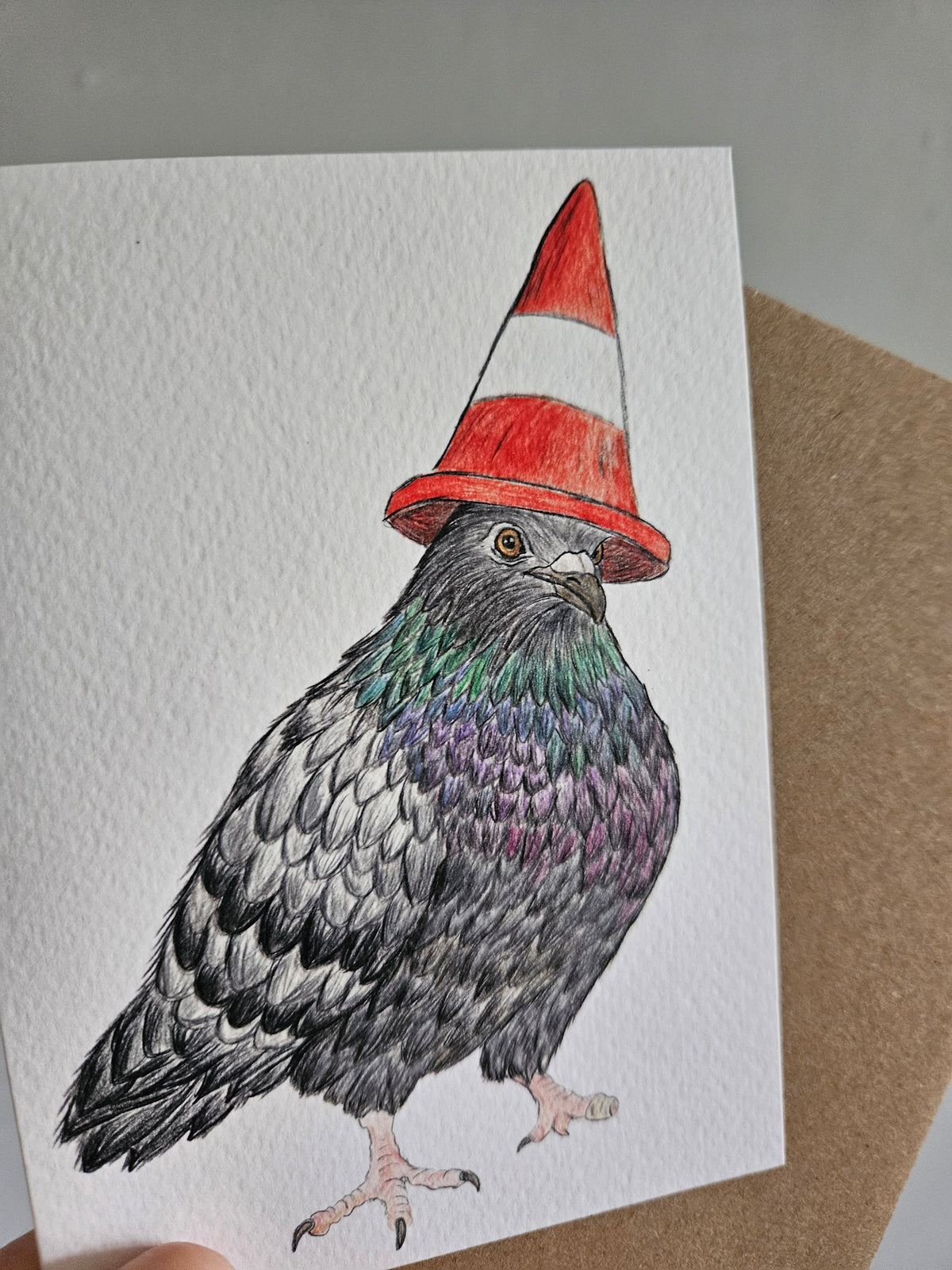 Glasgow City Pigeon- Luxury Greetings Card