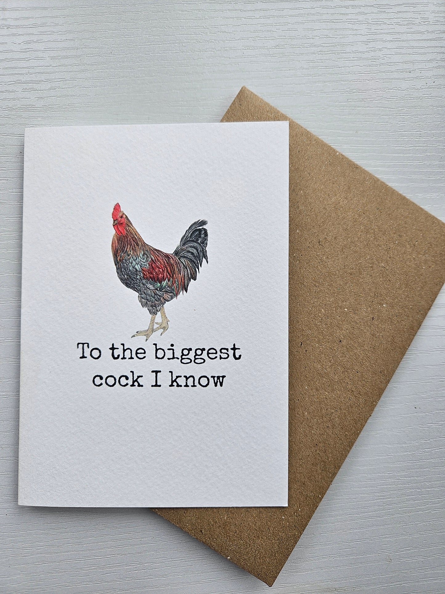 To the Biggest Cock I Know - Luxury Greeting Card